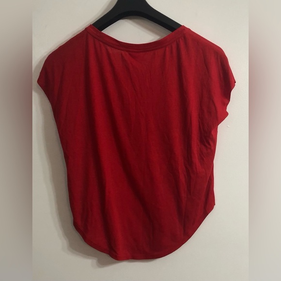 Nike women’s top Nike TKO graphic pull over short sleeves red. S/P - Picture 2 of 3